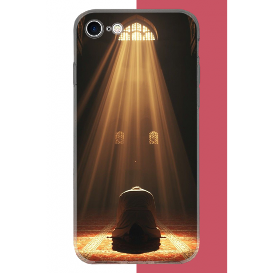 iPhone 7-8-SE 2020 Uyumlu Huzur Dua UV Baskılı Silikon Kılıf