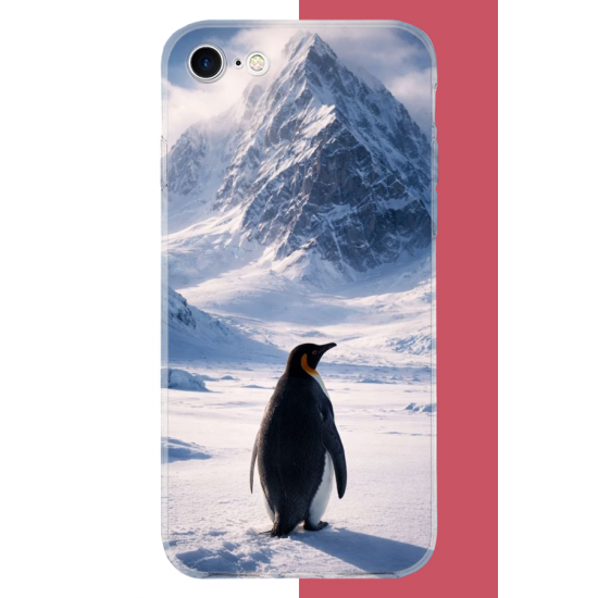 iPhone 7-8-SE 2020 Uyumlu nihilist Penguen2 UV Baskılı Silikon Kılıf