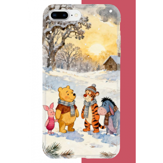 iPhone 7 PLUS-8 PLUS Uyumlu Winnie The Pooh2 UV Baskılı Silikon Kılıf