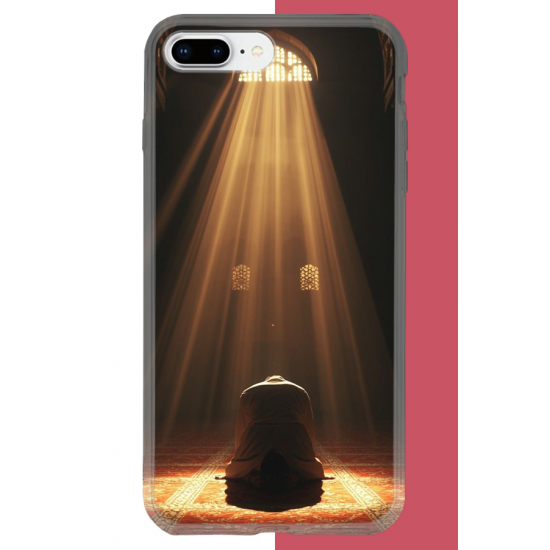 iPhone 7 PLUS-8 PLUS Uyumlu Huzur Dua UV Baskılı Silikon Kılıf