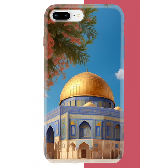 iPhone 7 PLUS-8 PLUS Uyumlu Kudüs3 UV Baskılı Silikon Kılıf