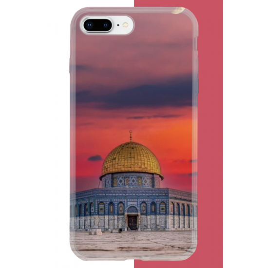 iPhone 7 PLUS-8 PLUS Uyumlu Kudüs4 UV Baskılı Silikon Kılıf