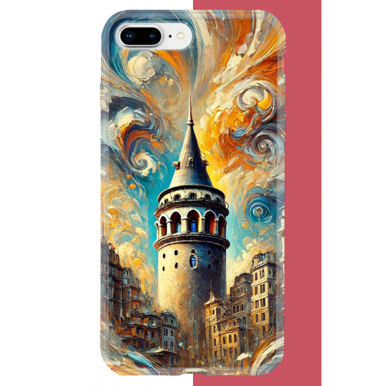 iPhone 7 PLUS-8 PLUS Uyumlu Galata UV Baskılı Silikon Kılıf