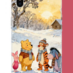 iPhone X-XS Uyumlu Winnie The Pooh2 UV Baskılı Silikon Kılıf