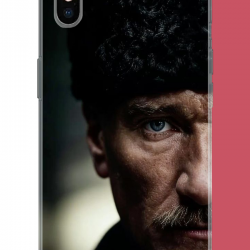 iPhone X-XS Uyumlu Atatürk4 UV Baskılı Silikon Kılıf