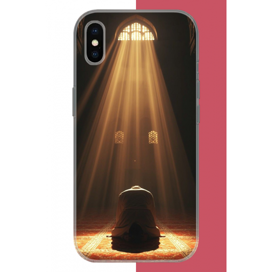 iPhone X-XS Uyumlu Huzur Dua UV Baskılı Silikon Kılıf