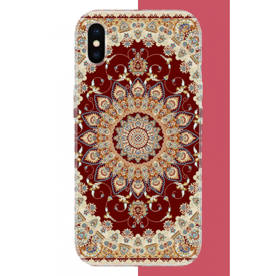 iPhone X-XS Uyumlu Halı4 UV Baskılı Silikon Kılıf