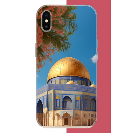 iPhone X-XS Uyumlu Kudüs3 UV Baskılı Silikon Kılıf