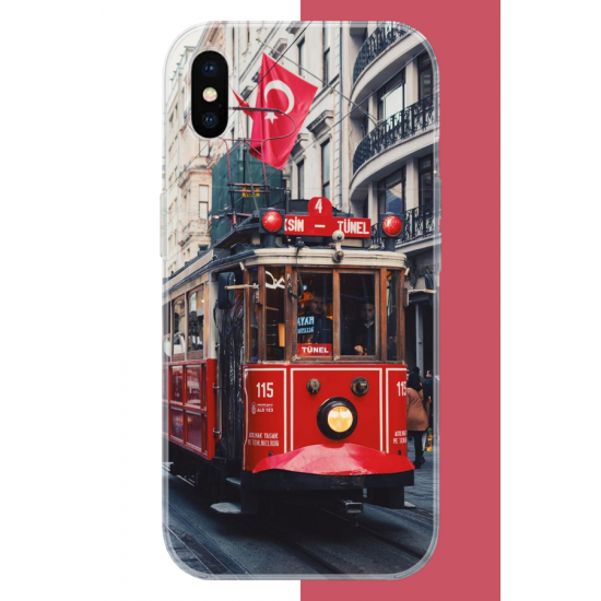 iPhone X-XS Uyumlu Taksim1 UV Baskılı Silikon Kılıf