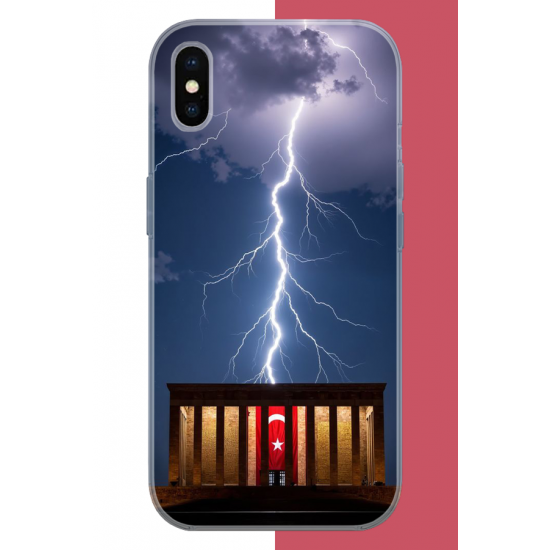 iPhone X-XS Uyumlu Anıtkabir UV Baskılı Silikon Kılıf