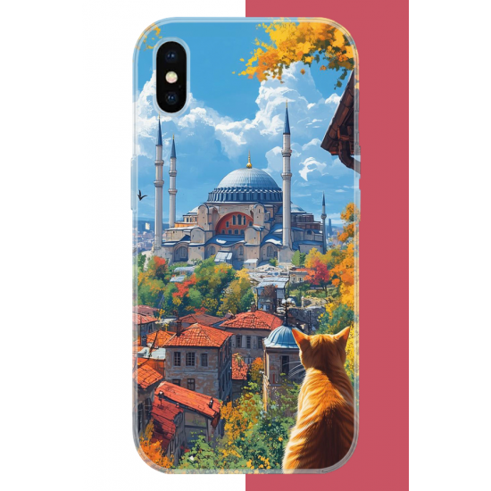 iPhone X-XS Uyumlu Ayasofya1 UV Baskılı Silikon Kılıf