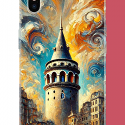 iPhone X-XS Uyumlu Galata UV Baskılı Silikon Kılıf