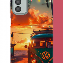 Samsung Galaxy M13-M23 Uyumlu vw güneş batımı.jpeg UV Baskılı Silikon Kılıf