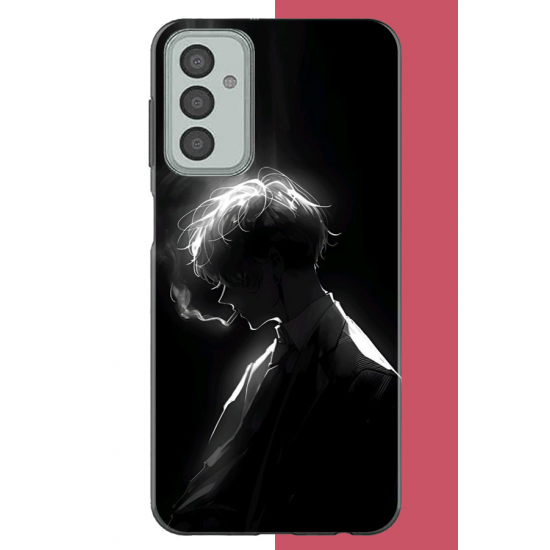 Samsung Galaxy M13-M23 Uyumlu karanlıktaki anime karakteri UV Baskılı Silikon Kılıf