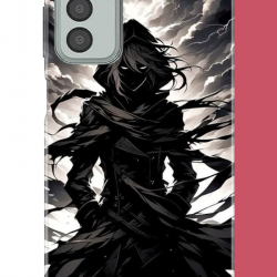 Samsung Galaxy M13-M23 Uyumlu karanlık gölge anime karakter UV Baskılı Silikon Kılıf