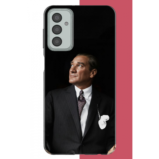Samsung Galaxy M13-M23 Uyumlu kürsüden bakan atatürk UV Baskılı Silikon Kılıf