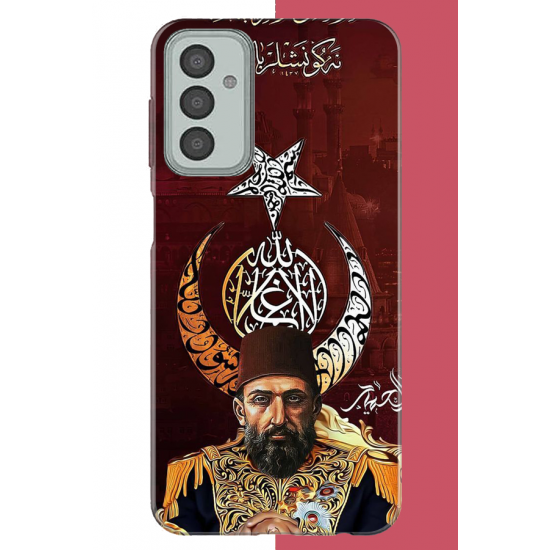 Samsung Galaxy M13-M23 Uyumlu Abdulhamit UV Baskılı Silikon Kılıf