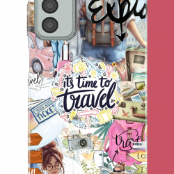 Samsung Galaxy M13-M23 Uyumlu Travel3 UV Baskılı Silikon Kılıf