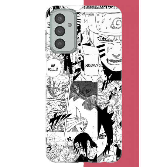 Samsung Galaxy M13-M23 Uyumlu naruto kolaj UV Baskılı Silikon Kılıf