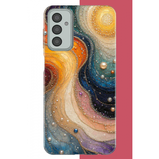Samsung Galaxy M13-M23 Uyumlu renkli uzay UV Baskılı Silikon Kılıf