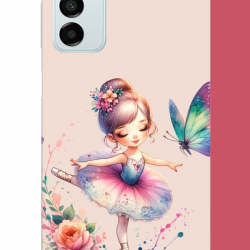 Samsung Galaxy M14 Uyumlu minik balerin1 UV Baskılı Silikon Kılıf