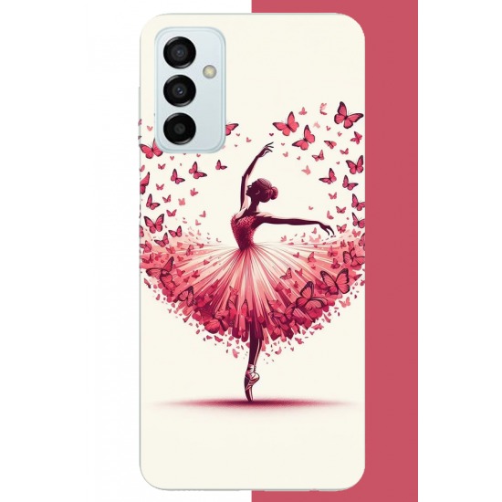 Samsung Galaxy M14 Uyumlu kelebekli balerin UV Baskılı Silikon Kılıf Samsung Galaxy M14 Uyumlu kelebekli balerin UV Baskılı Silikon Kılıf