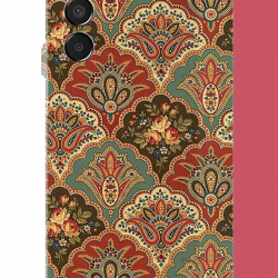 Samsung Galaxy M15 Uyumlu Çini Motif UV Baskılı Silikon Kılıf
