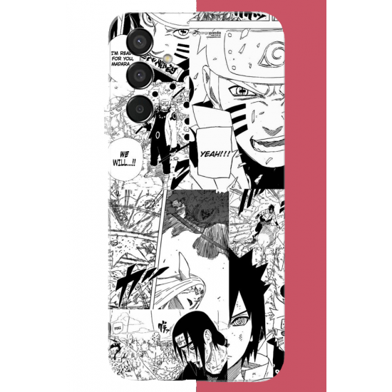 Samsung Galaxy M15 Uyumlu naruto kolaj UV Baskılı Silikon Kılıf
