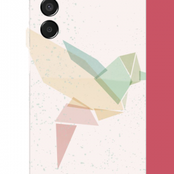 Samsung Galaxy M15 Uyumlu origami kuş UV Baskılı Silikon Kılıf