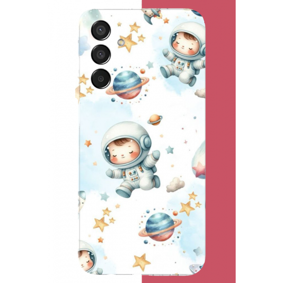 Samsung Galaxy M15 Uyumlu bebek astronot UV Baskılı Silikon Kılıf Samsung Galaxy M15 Uyumlu bebek astronot UV Baskılı Silikon Kılıf