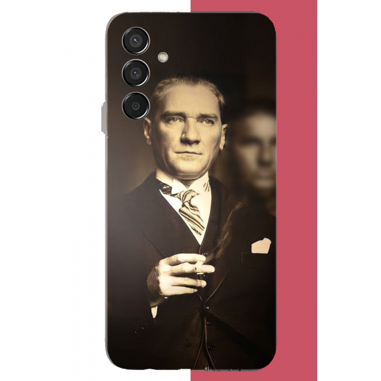 Samsung Galaxy M15 Uyumlu atatürk 4 UV Baskılı Silikon Kılıf