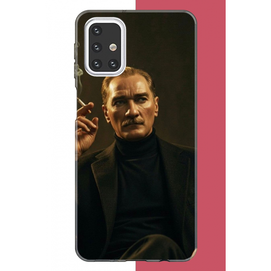Samsung Galaxy M31s Uyumlu atatürk UV Baskılı Silikon Kılıf