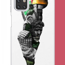 Samsung Galaxy M31s Uyumlu filistin harita UV Baskılı Silikon Kılıf