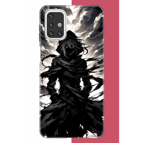 Samsung Galaxy M31s Uyumlu karanlık gölge anime karakter UV Baskılı Silikon Kılıf