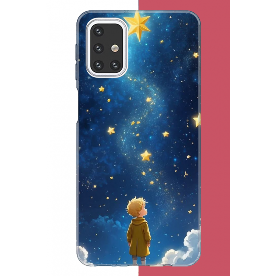Samsung Galaxy M31s Uyumlu küçük prens2 UV Baskılı Silikon Kılıf