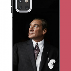 Samsung Galaxy M31s Uyumlu kürsüden bakan atatürk UV Baskılı Silikon Kılıf
