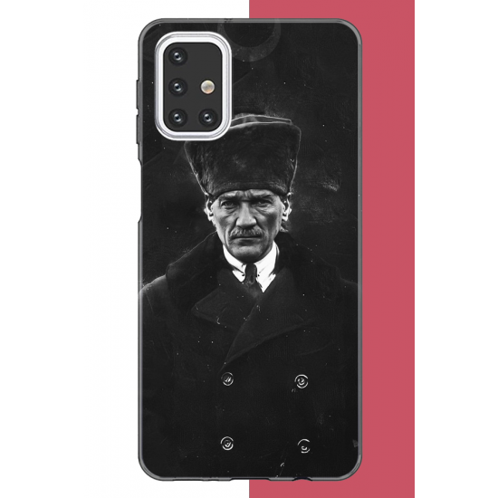 Samsung Galaxy M31s Uyumlu atatürk 2 UV Baskılı Silikon Kılıf