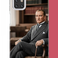 Samsung Galaxy M31s Uyumlu Atatürk6 UV Baskılı Silikon Kılıf