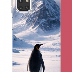 Samsung Galaxy M31s Uyumlu nihilist Penguen2 UV Baskılı Silikon Kılıf