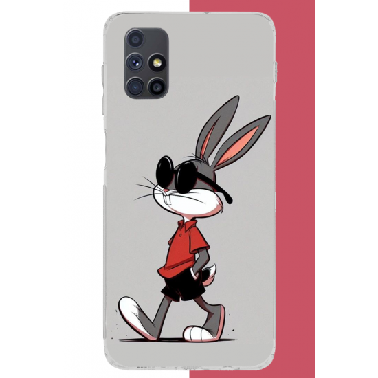 Samsung Galaxy M51 Uyumlu bugsbunny UV Baskılı Silikon Kılıf