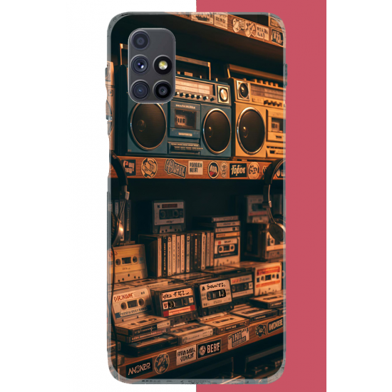 Samsung Galaxy M51 Uyumlu 90'lar kaset UV Baskılı Silikon Kılıf Samsung Galaxy M51 Uyumlu 90'lar kaset UV Baskılı Silikon Kılıf