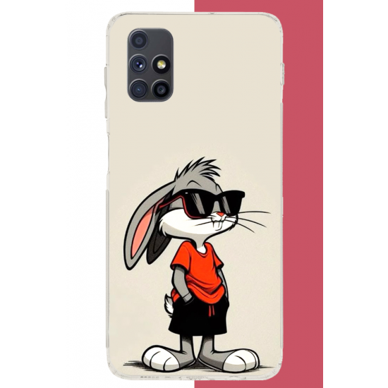 Samsung Galaxy M51 Uyumlu bugs bunny 1 UV Baskılı Silikon Kılıf