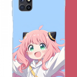 Samsung Galaxy M51 Uyumlu kawaii pembe saçlı kız UV Baskılı Silikon Kılıf