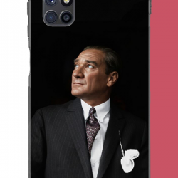 Samsung Galaxy M51 Uyumlu kürsüden bakan atatürk UV Baskılı Silikon Kılıf