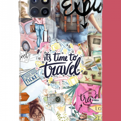 Samsung Galaxy M51 Uyumlu Travel3 UV Baskılı Silikon Kılıf