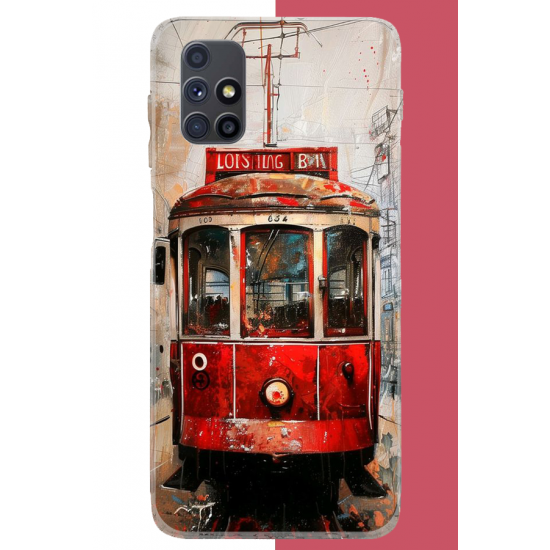 Samsung Galaxy M51 Uyumlu Taksim Tramvay UV Baskılı Silikon Kılıf