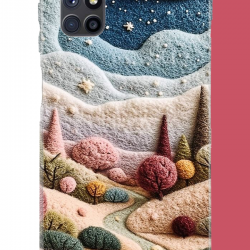 Samsung Galaxy M51 Uyumlu plato ve uzay UV Baskılı Silikon Kılıf