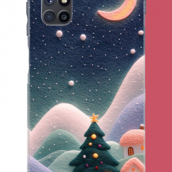 Samsung Galaxy M51 Uyumlu pofuduk kar UV Baskılı Silikon Kılıf