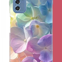 Samsung Galaxy M52 Uyumlu renkli çiçek2.jpeg UV Baskılı Silikon Kılıf