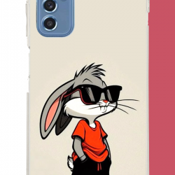 Samsung Galaxy M52 Uyumlu bugs bunny 1 UV Baskılı Silikon Kılıf
